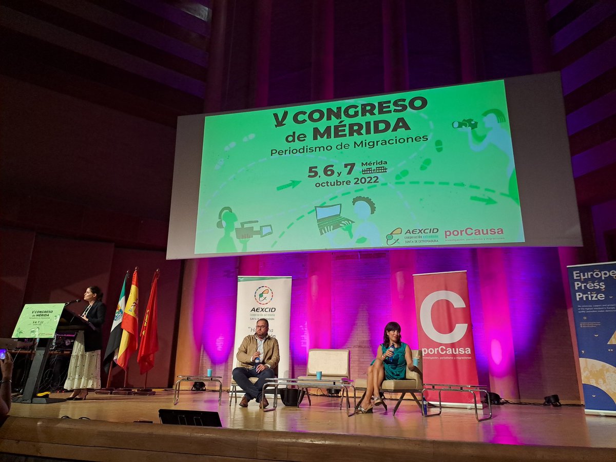 La consejera <a href="/gilrosinha/">Isabel Gil Rosiña</a> pone como ejemplo de éxito para contar las #migraciones desde el rigor periodístico el V #CongresoMerida.