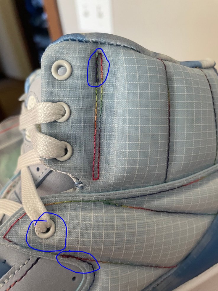 1Fatboyproblems's tweet image. Idk how @goatapp says &quot; However, we are confident that the shoes successfully flowed through our proprietary authentication process.&quot; 

Look at these fakes or bad quality shoes #goatapp #goatsellsfakeshoes #fakeshoes @jordan #airjordan #sneakers #shoegame