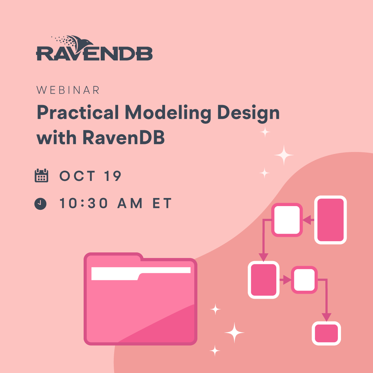 📣 Upcoming webinar
On October 19th, RavenDB CEO <a href="/ayende/">Oren Eini</a> will present a webinar on Practical Modeling Design with RavenDB.
He'll explain the approach using a real-world modeling design session with a customer.

👇 Register now
ravendb.net/l/KYK6IE

#Database #modeling #RavenDB