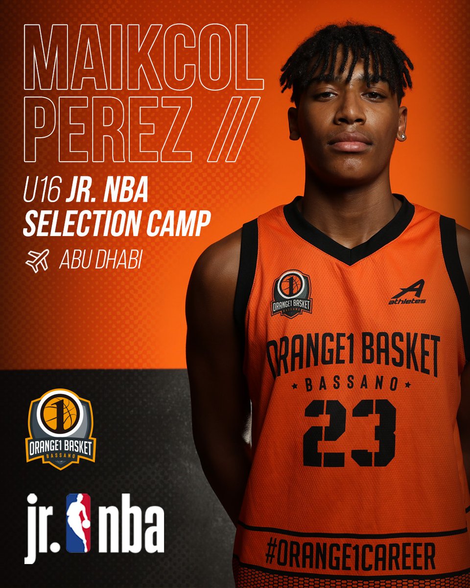 Orange1 Basket Bassano (@orange1bassano) on Twitter photo Maikcol Perez (6'7, 2007, SG) is representing Orange1 and Italy in Abu Dhabi, at the <a href="/jrnba/">Jr. NBA/Jr. WNBA</a> Selection Camp!
#Orange1Bassano #WeArePassion Maikcol Perez (6'7, 2007, SG) is representing Orange1 and Italy in Abu Dhabi, at the <a href="/jrnba/">Jr. NBA/Jr. WNBA</a> Selection Camp!
#Orange1Bassano #WeArePassion