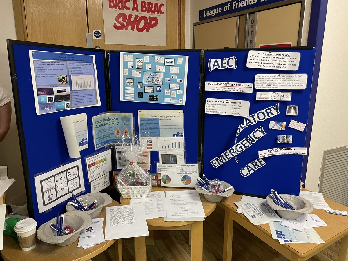 rawbubbles9's tweet photo. Lots of activity going on @nhsswft today Acute Medicine Awareness Day ! Meet the team and see all their excellent work they do at our front door https://t.co/DWZyBZAuF7