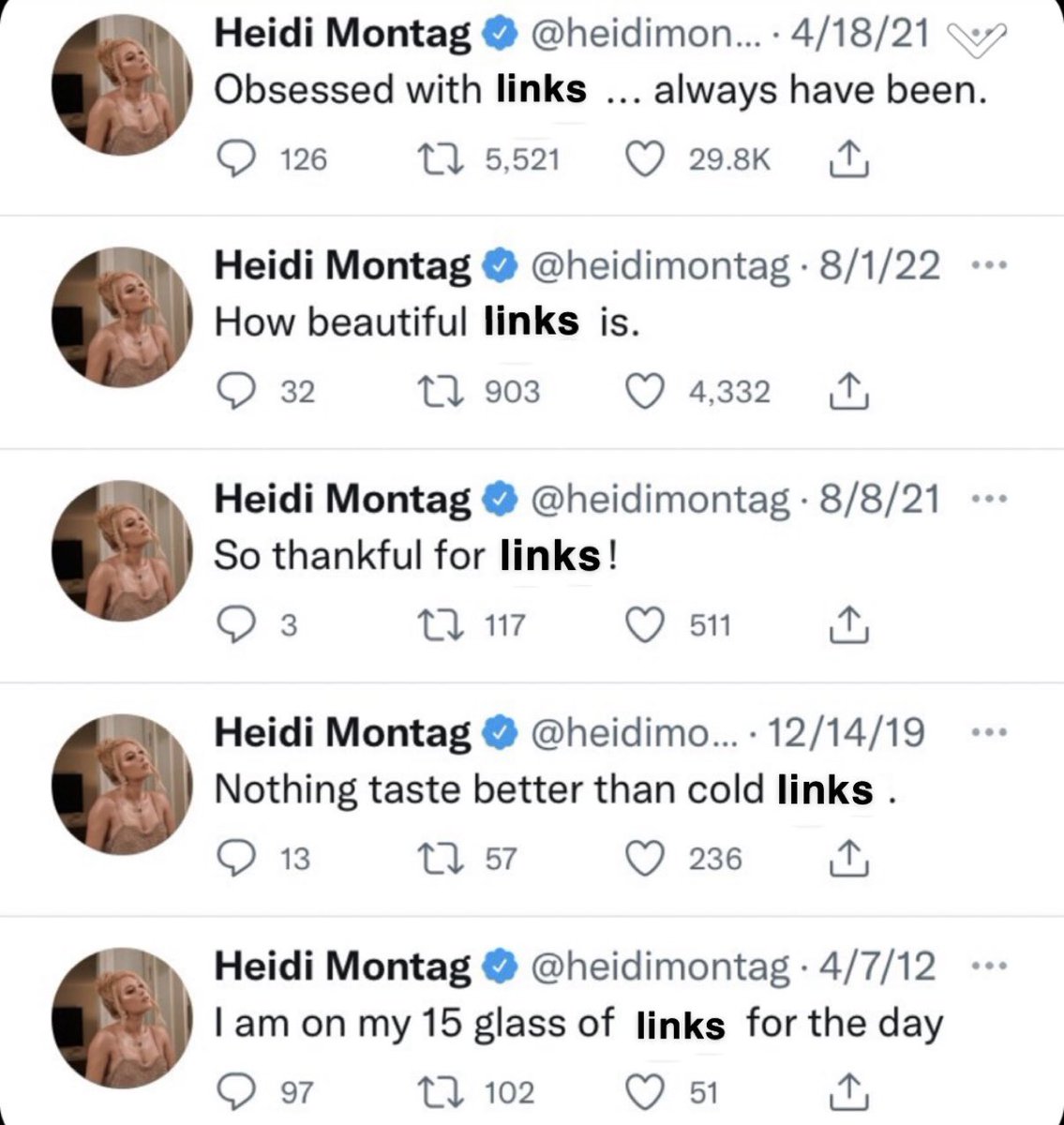 We really love links too, Heidi