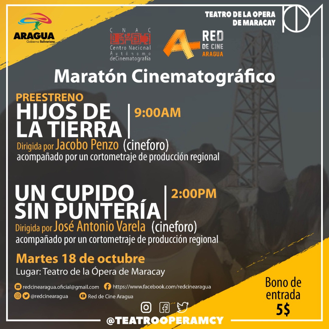 Andyevolucion's tweet photo. Te invito al Maratón Cinematográfico,  con estas 2 grandes obras, en el TOM este 18oct #LaCulturaTambienesPrioridad https://t.co/C7bj4KSlSD