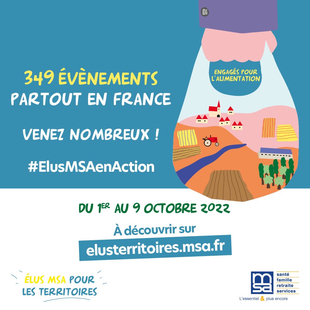 leducdidier6's tweet photo. #ElusMSAenAction
Les évènements festifs autour de l'alimentation menés par les élus de la MSA ont débuté partout en France.
Vous aussi, participez à l'une des initiatives locales organisées du 1 au 9 octobre par les élus @MsaLorraine 👍👏➡️ https://t.co/ZUmtXO0YeA #ActionCommune https://t.co/G4PtbnoXc3