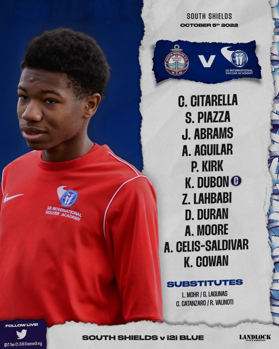 𝗧𝗘𝗔𝗠 𝗡𝗘𝗪𝗦 🗞️ 

Here’s how our 🔵 line up at South Shields for this morning’s SCL fixture. 

#OneBigFamily
