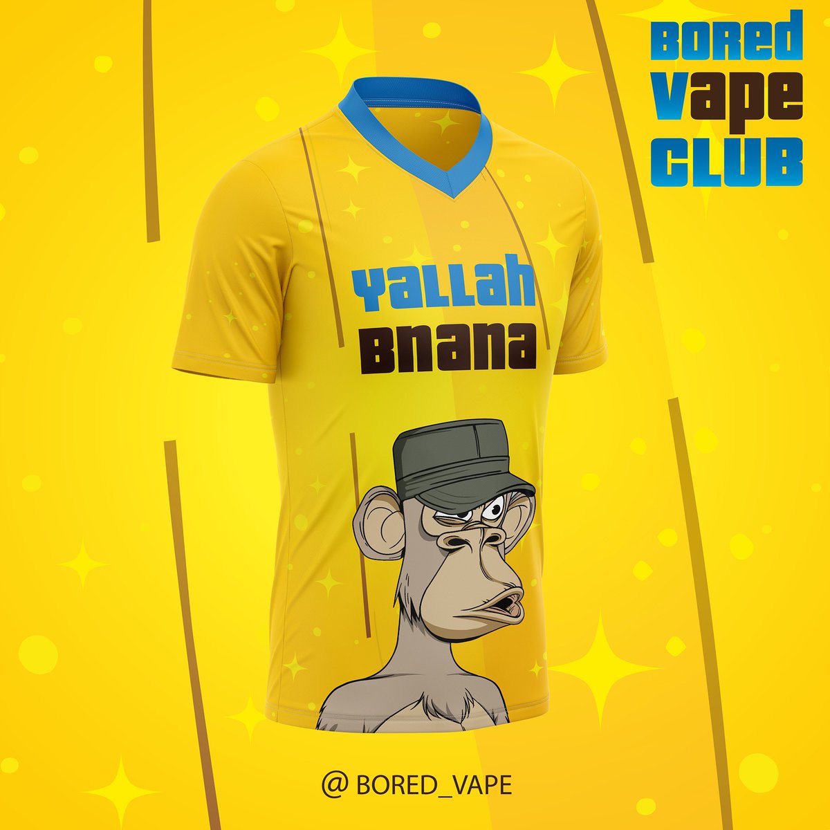 bored_vape's tweet photo. Did somebody say: βyallah Bnana?β πππ
#apestick #boredvapeclub @BoredApeYC https://t.co/9iIYcaWW8R