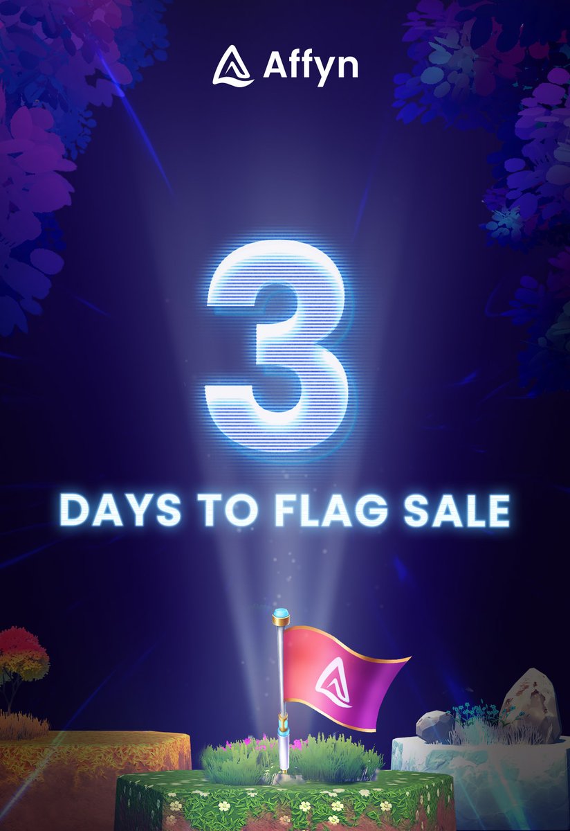 AffynOfficial's tweet photo. 🚩 𝗙𝗟𝗔𝗚 𝗦𝗔𝗟𝗘 𝗜𝗡 𝟯 𝗗𝗔𝗬𝗦 🚩

𝗗𝗮𝘁𝗲: 8 Oct 2022 (Sat) 
𝗧𝗶𝗺𝗲: 13:00 UTC 
𝗩𝗲𝗻𝘂𝗲: https://t.co/2M0wSMOLt3 

#NEXUSWorldLandSale #8Oct2022 https://t.co/qjlX70HAlh
