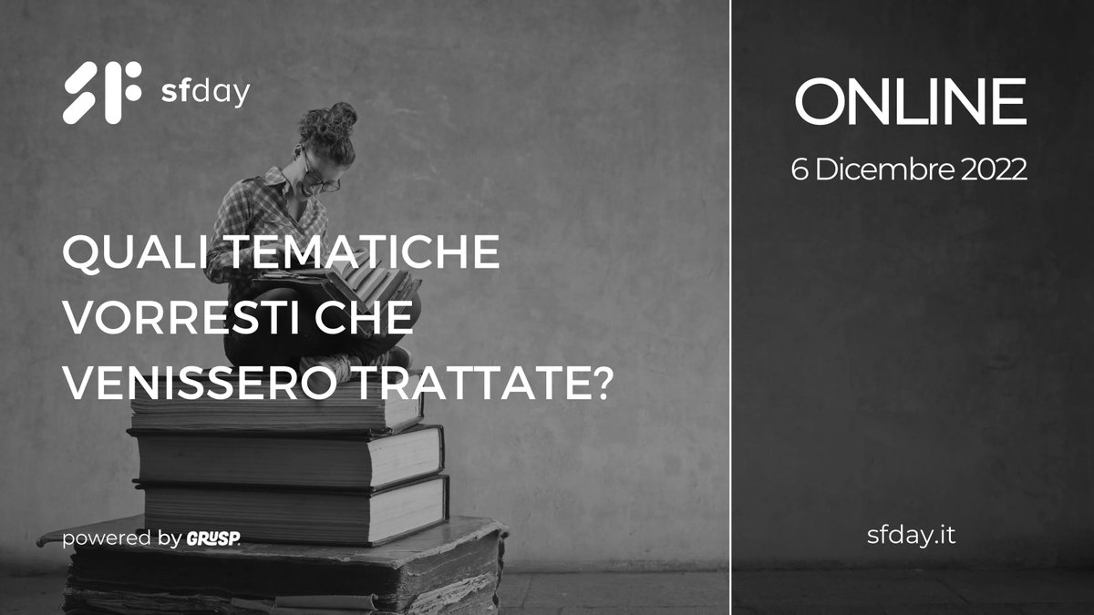 Che argomenti vorresti venissero trattati durante sfday?

Compila questo form: buff.ly/3TMEPSl

Ci vediamo 📍 Online il 📅 06.12.22 

🎫 buff.ly/3L3ki84 

<a href="/grusp/">GrUSP</a> #sfday #symfony #php