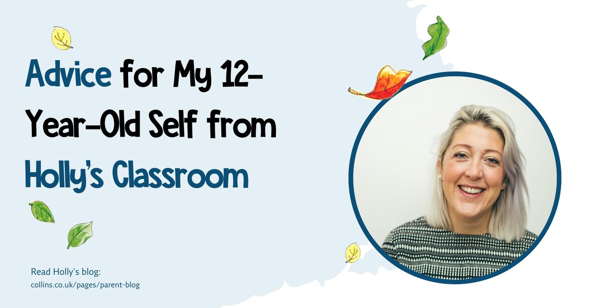 Collins4Parents's tweet photo. With the school year now in full swing, @hollysclassroom has taken the time to reflect on her 12-year-old self.
Read Holly's 'Advice for my 12-Year-Old Self' now: https://t.co/RClgsZYk2O
#CollinsBackToSchool #BackToSchool #SchoolAdvice #Wellbeing https://t.co/tf30gFmn3b