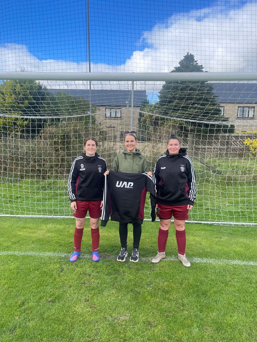 UAP_Limited's tweet photo. Our Marketing Director, Kamila Kasperowicz, visited UAP's very own Stacey Qualters and the rest of @Boltonianladies FC over the weekend. Look how good the team look in their UAP-sponsored matchday hoodies! ⚽

#UAP #Football #WomensFootball https://t.co/fZFrdVderQ