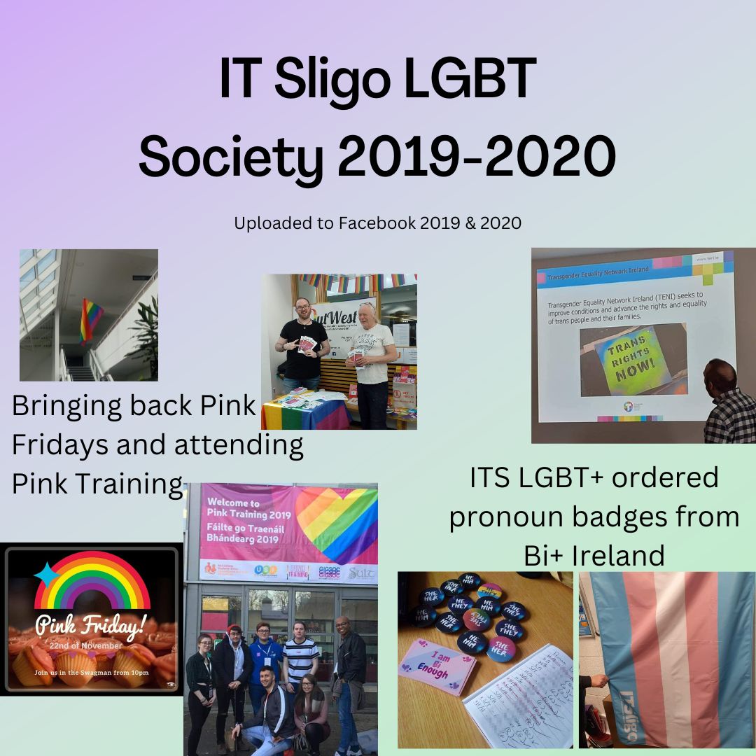 ITSLGBT's tweet photo. If you are in any of these pictures and you would like them removed please don't hesitate to get in contact.

Image description: a series of 9 images with pictures from past ITS LGBT events and a poster for the AGM on Tuesday the 11th of October at 1pm in D1004 https://t.co/i0BXZsiu0J