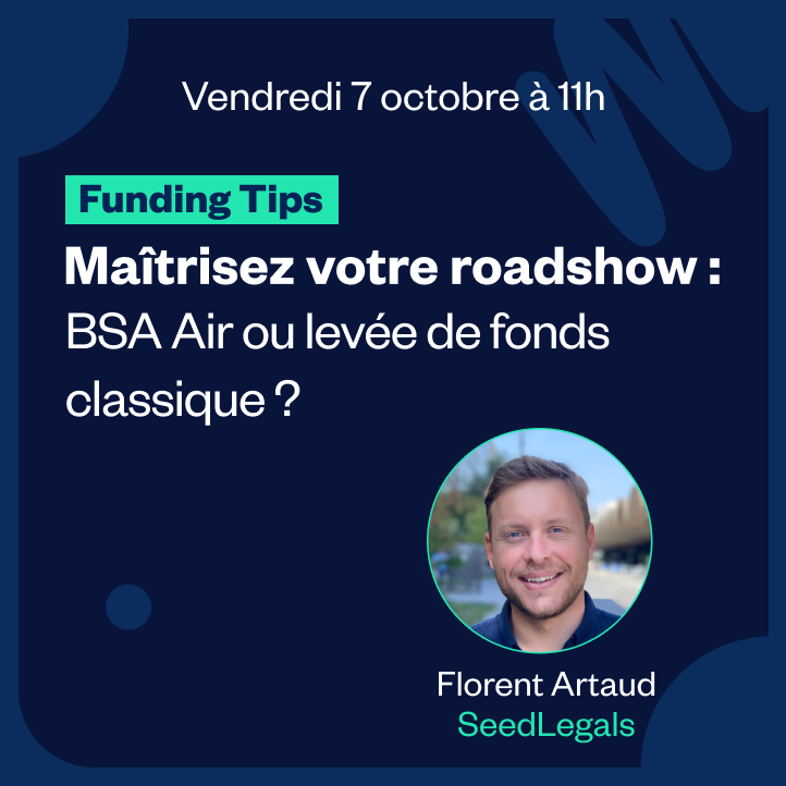 seedlegals_fr's tweet photo. Maîtrisez votre roadshow : BSA Air ou levée de fonds classique ? 

📍https://t.co/n2ta2pk4XQ https://t.co/3lLyiAuTap