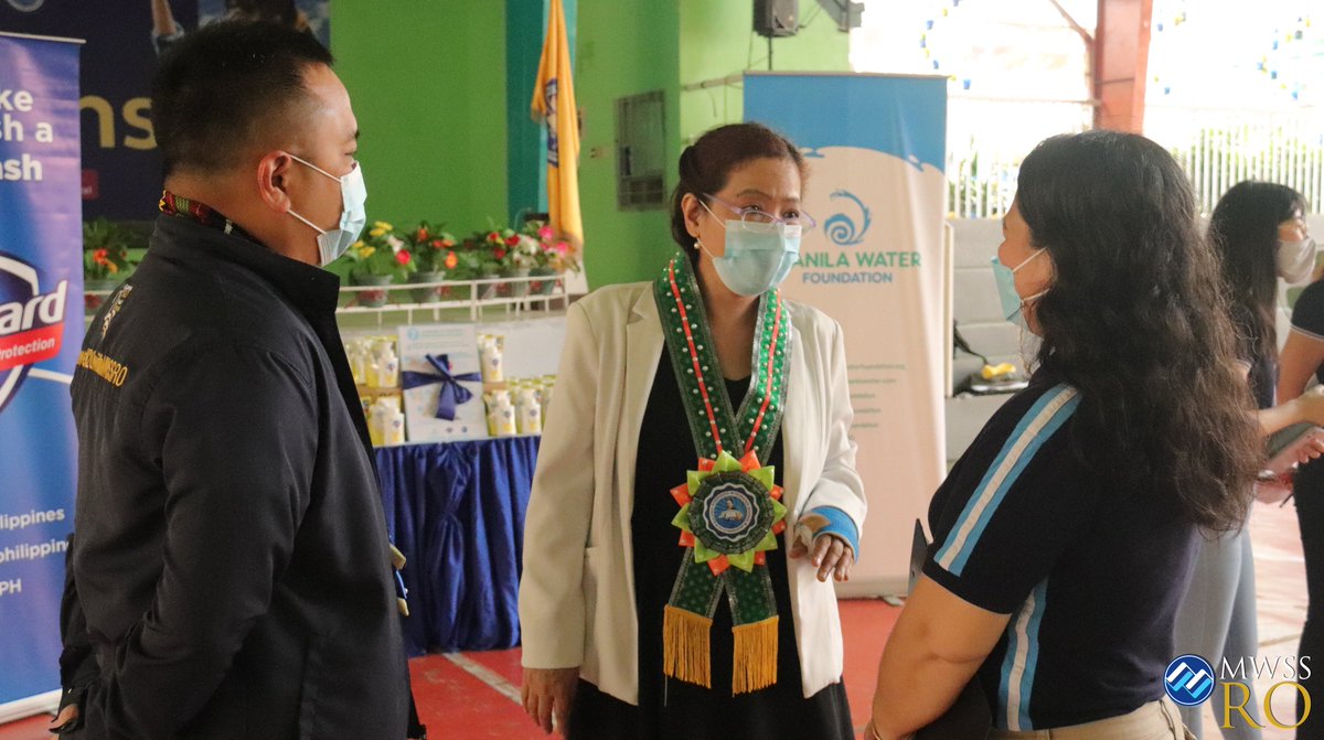 mwssro's tweet photo. In September 2022, the MWSS Regulatory Office (RO) took part in three more inauguration ceremonies for the #SafeWASH (Water, Sanitation and Hygiene) Project in Schools - a joint initiative by #manilawaterfoundation @ProcterGamble, and @Safeguard_PH. 
For the East Zone, the https://t.co/y7PTnquHak