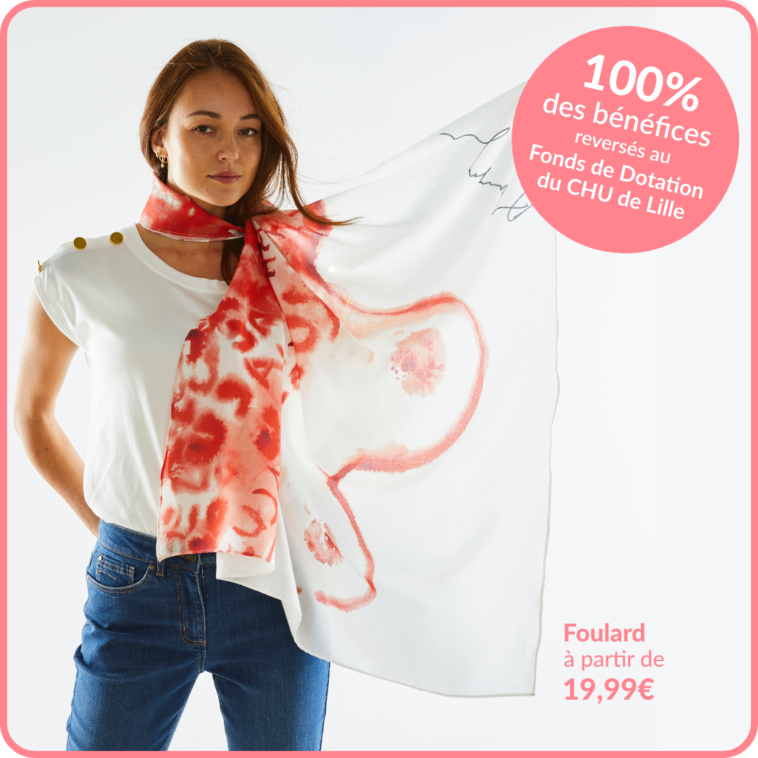 #octobrerose / Ce foulard a du pouvoir. Bénéfices reversés au Fonds de Dotation du <a href="/CHU_Lille/">CHU de Lille</a> pour améliorer la prise en charge et l'accueil des patientes. 
>> bit.ly/3fIs0ZI
Merci Annette Messager <a href="/lammusee/">LaM</a> <a href="/MarianGoodman/">Marian Goodman Gallery</a>