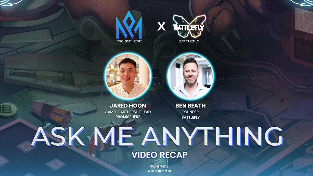 Promisphere_io's tweet photo. Check out our video recap of our AMA with @BattleFlyGame, a new P2E/PVP strategy game powered by $MAGIC!

Video: https://t.co/hxcwb0cdW9

Check out their socials for more details:
https://t.co/uyuWCsoQPq https://t.co/UqCmHDHzWP