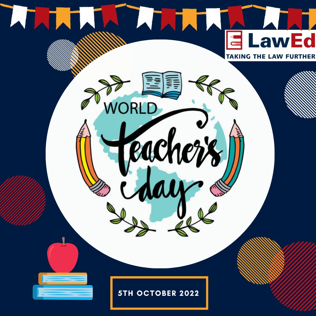 LawEd_ie's tweet photo. ''One child, one teacher, one book, and one pen can change the world.'' - Malala Yousafzai

Happy World Teacher's Day 📚 Thanks to all the amazing teachers out there doing a brilliant job every day 😊🙌

#worldteachersday #teachers #lawed #law #legalliteracy #juniorcycle https://t.co/BORQKS30Q3