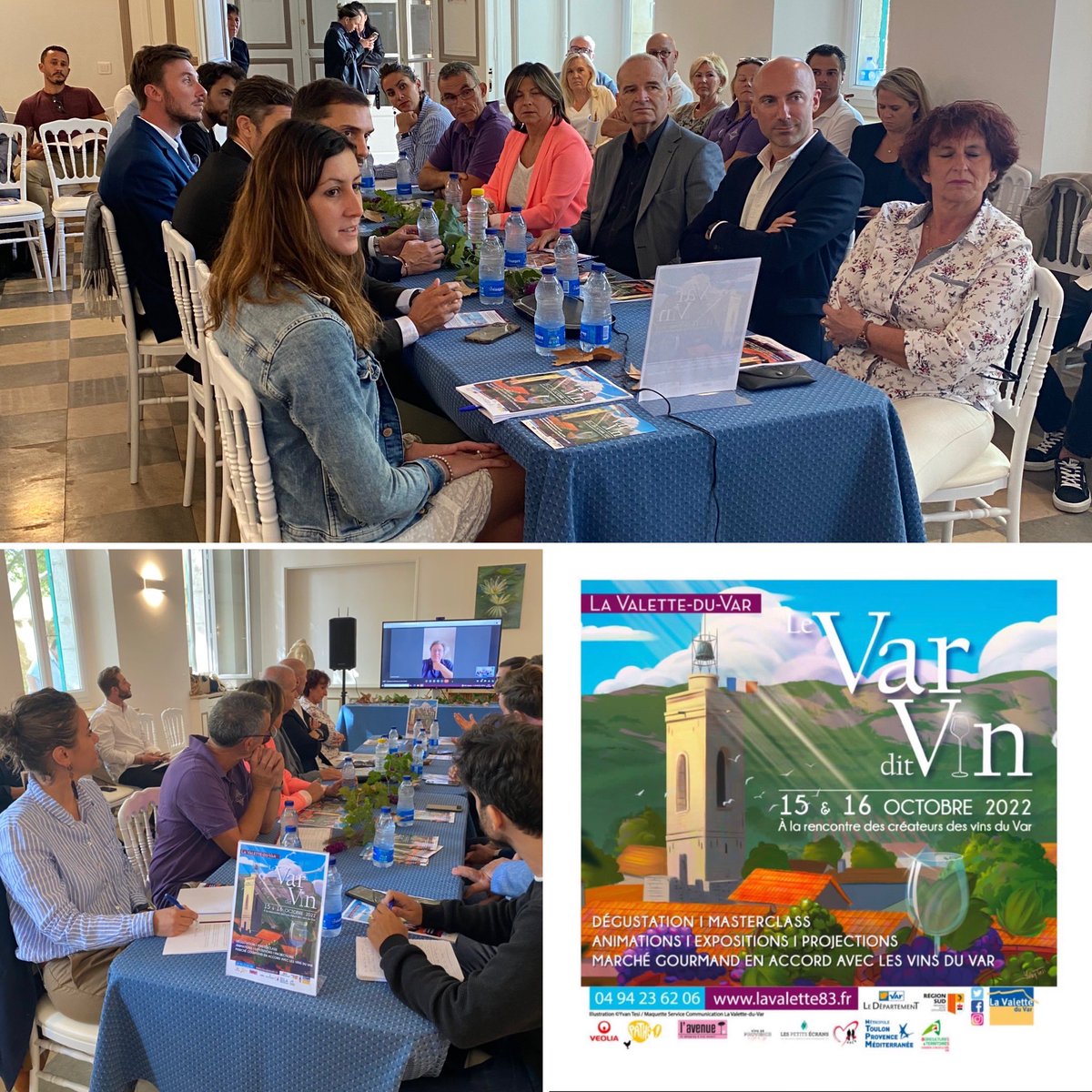 Ce matin au jardin remarquable de Baudouvin, conférence de presse pour la présentation de la 1ère édition de « Le Var dit Vin » à <a href="/lavalette83160/">Ville de La Valette-du-Var</a> les 15 et 16 octobre  #presse #vin <a href="/Departement_Var/">Departement du Var 83</a>