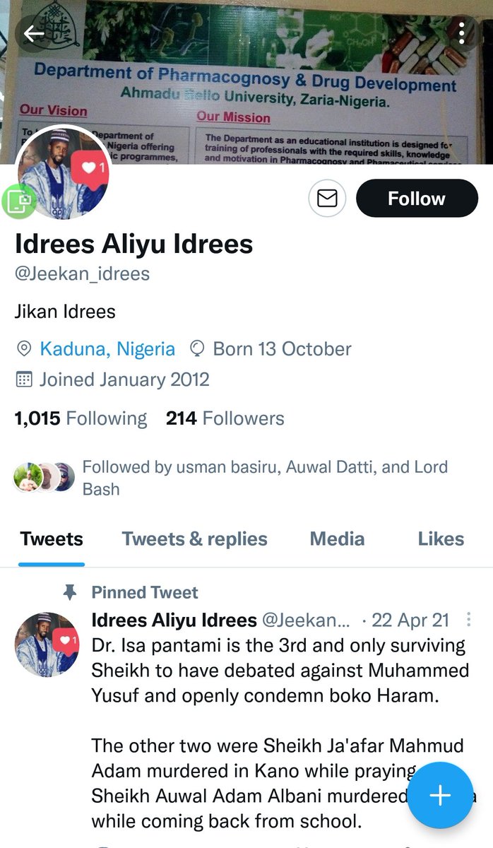 Aliyu, Idrees tweet media