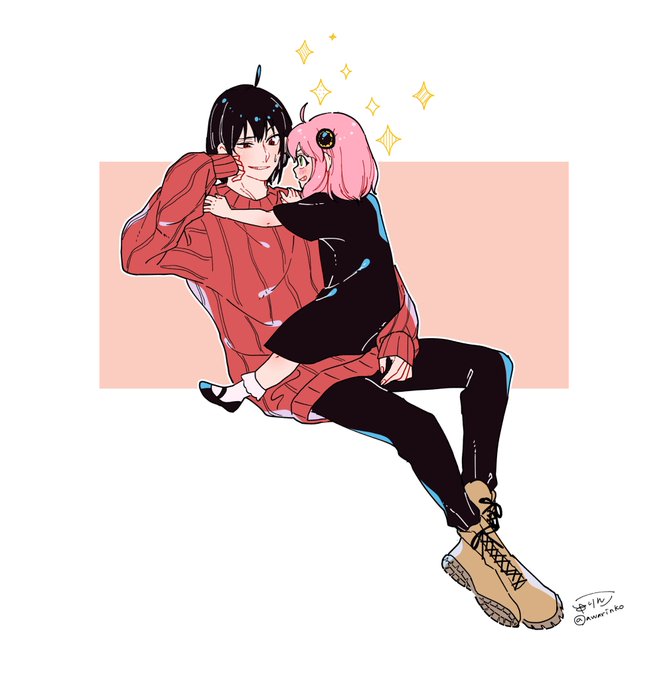 「pink hair sweater dress」 illustration images(Latest)