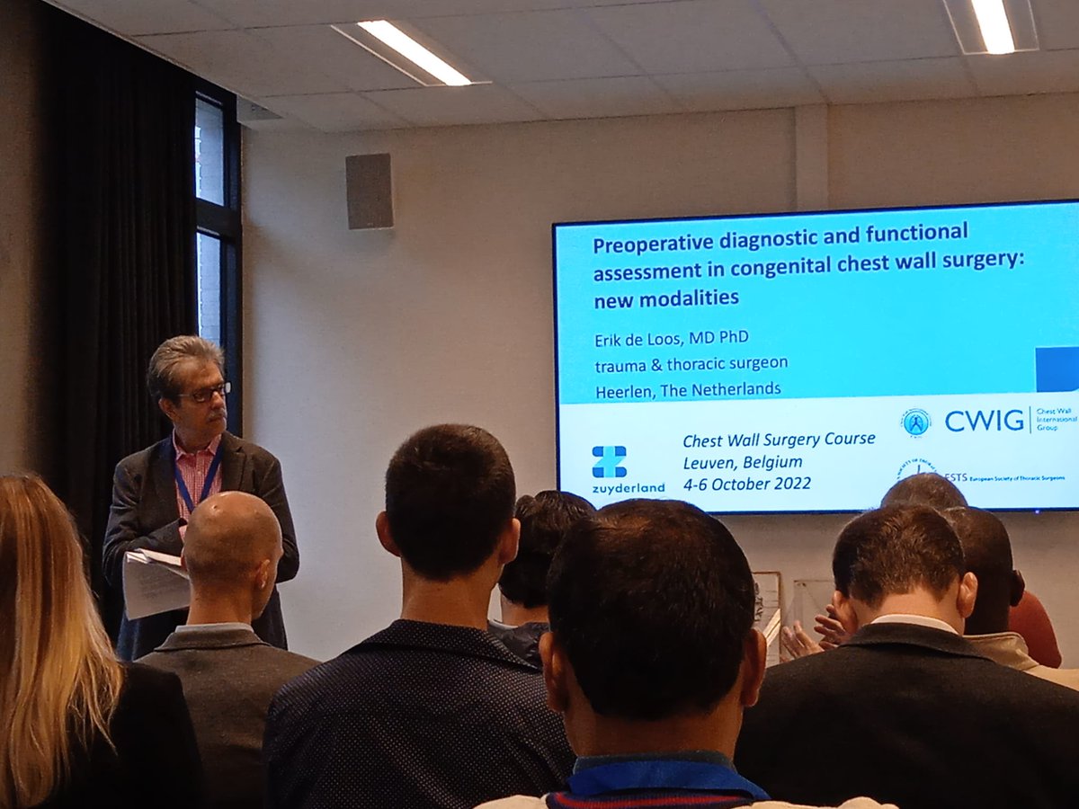 We are in Belgium (Leuven) participating in the second day of the Chest Wall Surgery Course organized by ESTS (School of Thoracic Surgery). 

#thoracicsurgery #pectusexcavatum #pectusup #pediatricsurgery