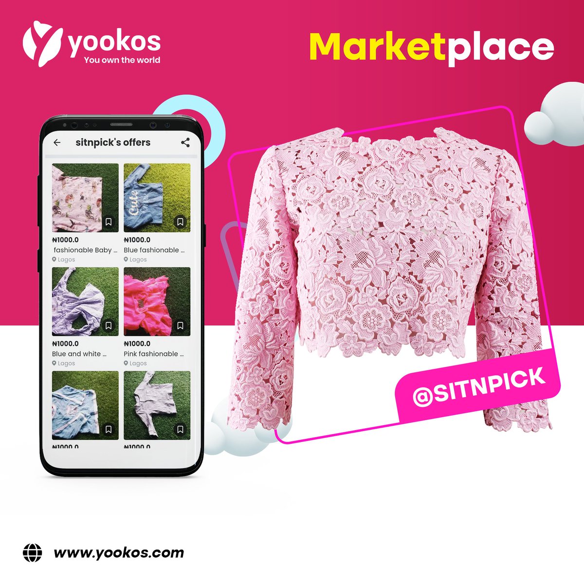 yookos_official's tweet photo. Visit Sitnpick online store  on yookos marketplace and just sit and pick something nice for your babies. 
Click on this link to visit shop.
https://t.co/PAdgVM240l

@YookosSupport
#loveworld #pastorchris #christembassy #onlinemarket https://t.co/aLIwOvPJES