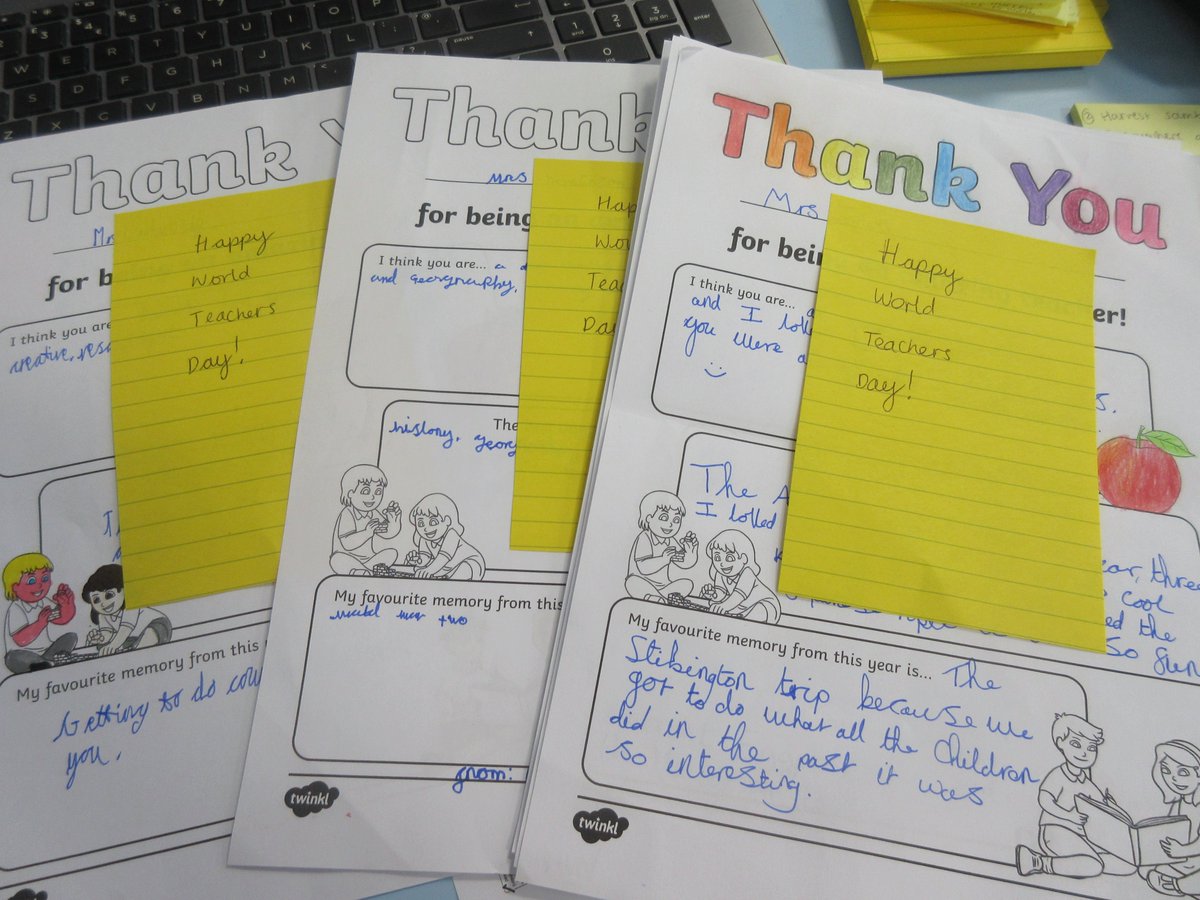 RPSKestrels's tweet photo. Happy World Teachers Day.  The children will be delivering these to the other teachers in the school shortly. 
#WorldTeachersDay2022 #WorldTeachersDay https://t.co/a6ct6OMb0V
