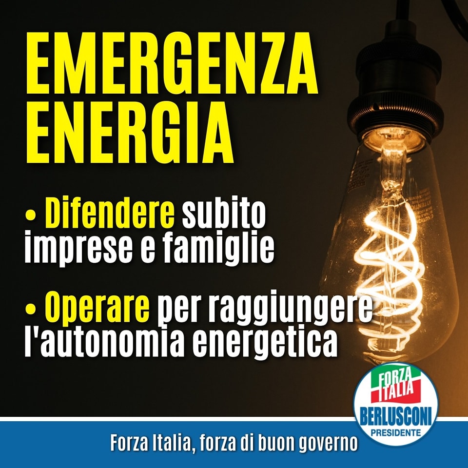 Emergenza #energia: occorre intervenire subito per tutelare imprese e famiglie! 🇮🇹