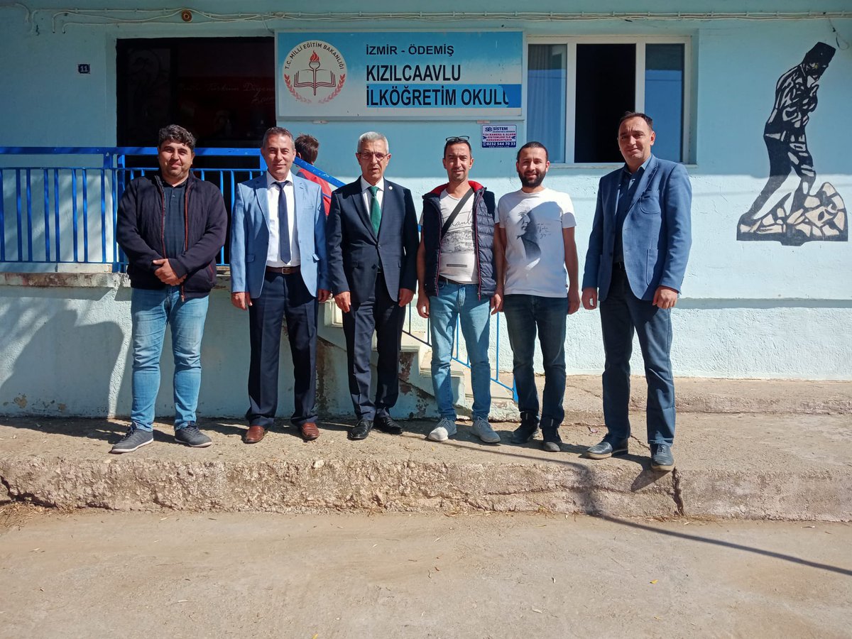 Kızılcaavlu İlkokulu’nda mesai arkadaşlarımızla sohbet ettik.