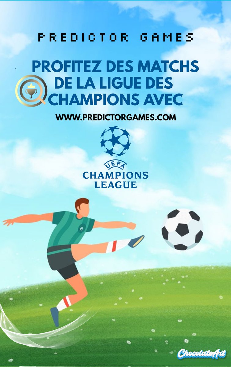 DavidTakor's tweet image. #Ad
Profitez des matchs de la Ligue des Champions avec 
predictorgames.com

 #predictorgames