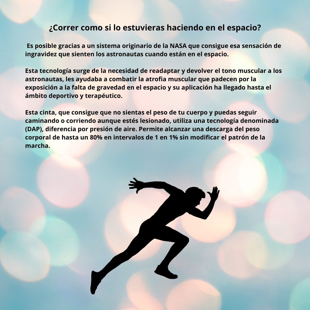 equilibriumsvq's tweet photo. En nuestro centro trabajamos con la ALTER-G. Te contamos qué es

#medicina #fisioterapia #ejercicioclinico #podologia #biomecanica https://t.co/cR18e7c1r0