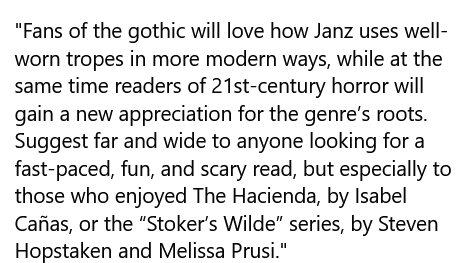 CemeteryEbook's tweet photo. THE DISMEMBERED, by @JonathanJanz, received a STARRED REVIEW from @LibraryJournal!  #Preorder today! #bootwitter 

https://t.co/VEjx4jYTgM https://t.co/2gxtliaLcx