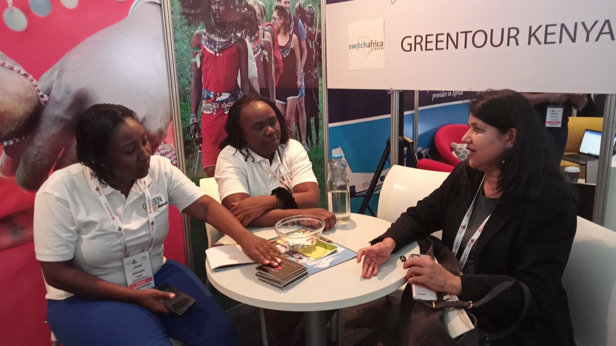 ecotourismkenya's tweet image. This #GreenTourWednesday, the team is well representing the  GreenTour project. Sharing on past , current activities, the Travelife platform for your operators and more on joining the sustainable tourism movement.

STAND H13
Welcome 🤗
#MKTE #RediscoverTheMagic