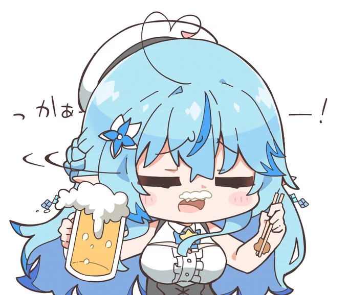 #LamyArt#クッキングテスト酢豚とビールキメるラミィちゃん 