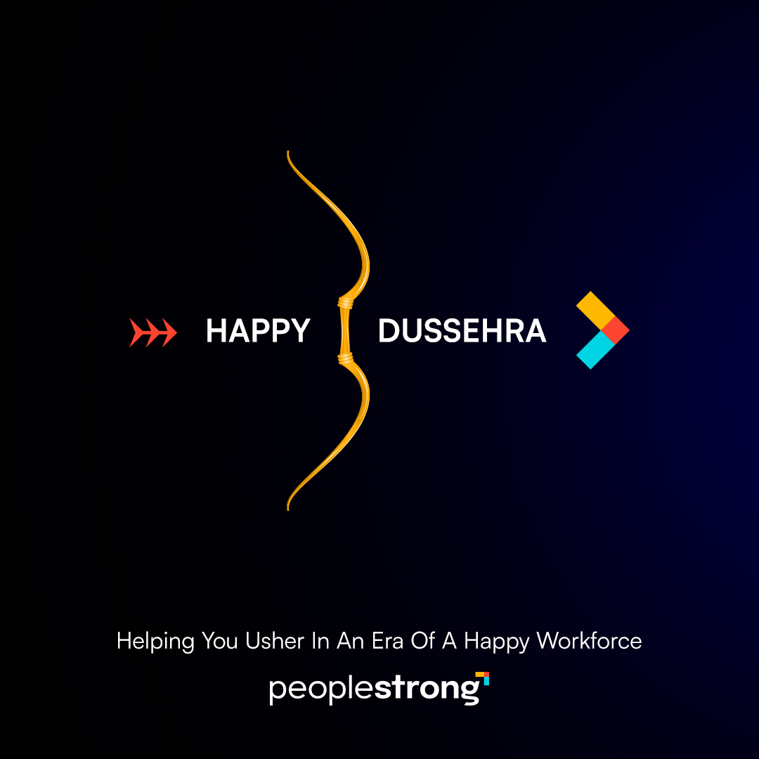 It's not always about the triumph over evil. The dawn of happiness starts with spreading joy, positivity, and meaning to everything we do. 

#WeArePeopleStrong. Helping you usher in an era of a happy workforce.

HappyDussehra!

#PeopleStrong #Vijayadashami #Dussehra2022