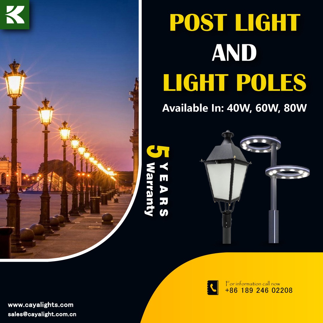 LightsCaya's tweet photo. Post-Light And Light Poles

Here you can get:https://t.co/5VD6hlcPfn

Follow us on my Social Media Pages:
👉🏻https://t.co/v1ygzUVQ0R
👉🏻https://t.co/GIyAXPntyd
👉🏻https://t.co/8Vg5q1WzSk

Contact Us:
sales@cayalight.com.cn
WhatsApp: +8618924602208

#CayaLight #POSTLIGHTANDLIGHTPOLES https://t.co/yGn3kjNBTI