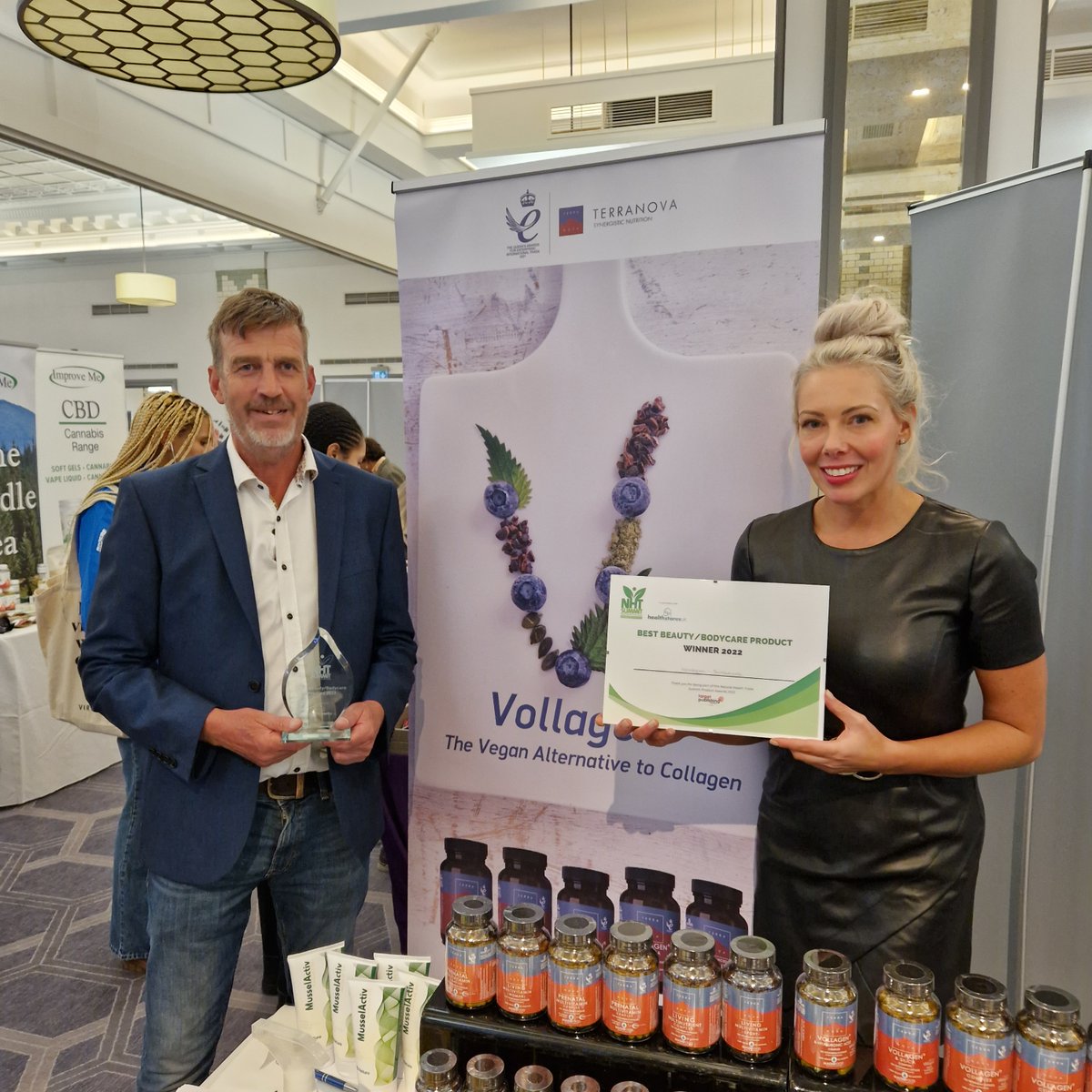 HFBmagazine's tweet photo. Summit successes! π
The winners of the coveted Natural Health Trade Summit Awards 2022 were:
Best New π:
@PlanetPaleo
Best Healthcare π:
@FeelSupremeCo
Best Supplement π:
@Synovital30
Best Food and drink π:
@OatwellUK
Best Beautyπ:
@terranovanutrition
#nhtsummit https://t.co/NnhFuMC3z6