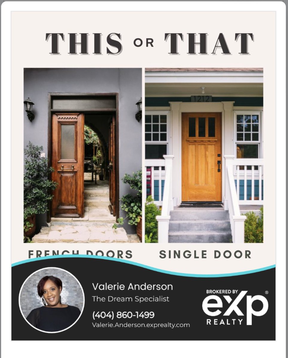 valdreamspecial's tweet photo. What's your favorite style of front door, double doors, or single?
#ThisOrThat #FrontDoor #HomeStyle #FrenchDoors #SingleDoor #DoorWay https://t.co/DABxpTrqov