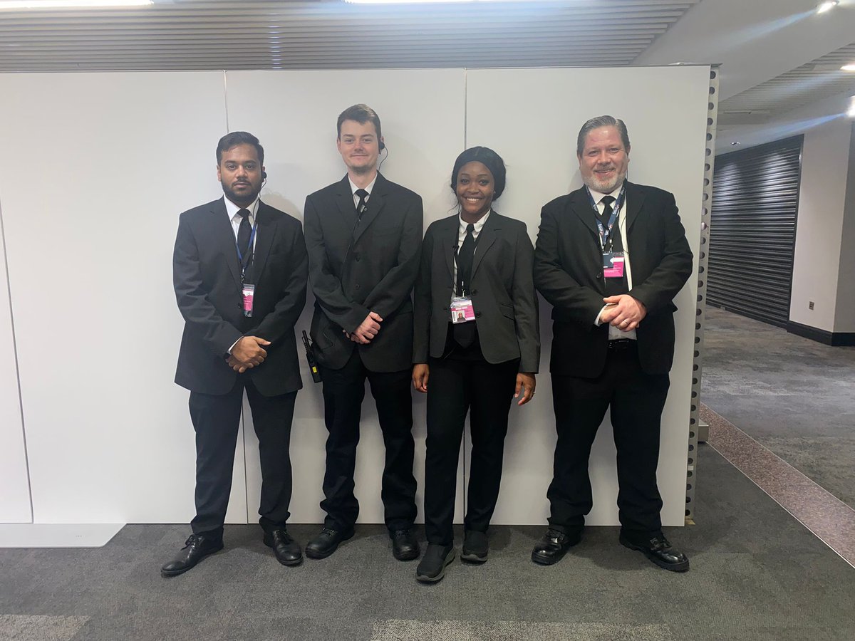 SnsgLtd's tweet photo. Here is some our amazing team including our Operations Manager deploying staff to the Conservative Party Autumn Conference 2022 ๐๐ผ
Our team were on hand to ensure the safety and of all those attending ๐ช๐ผ
#cpc22 #conservativepartyconference #conferencesecurity #securityservices https://t.co/OOlzttCPFN