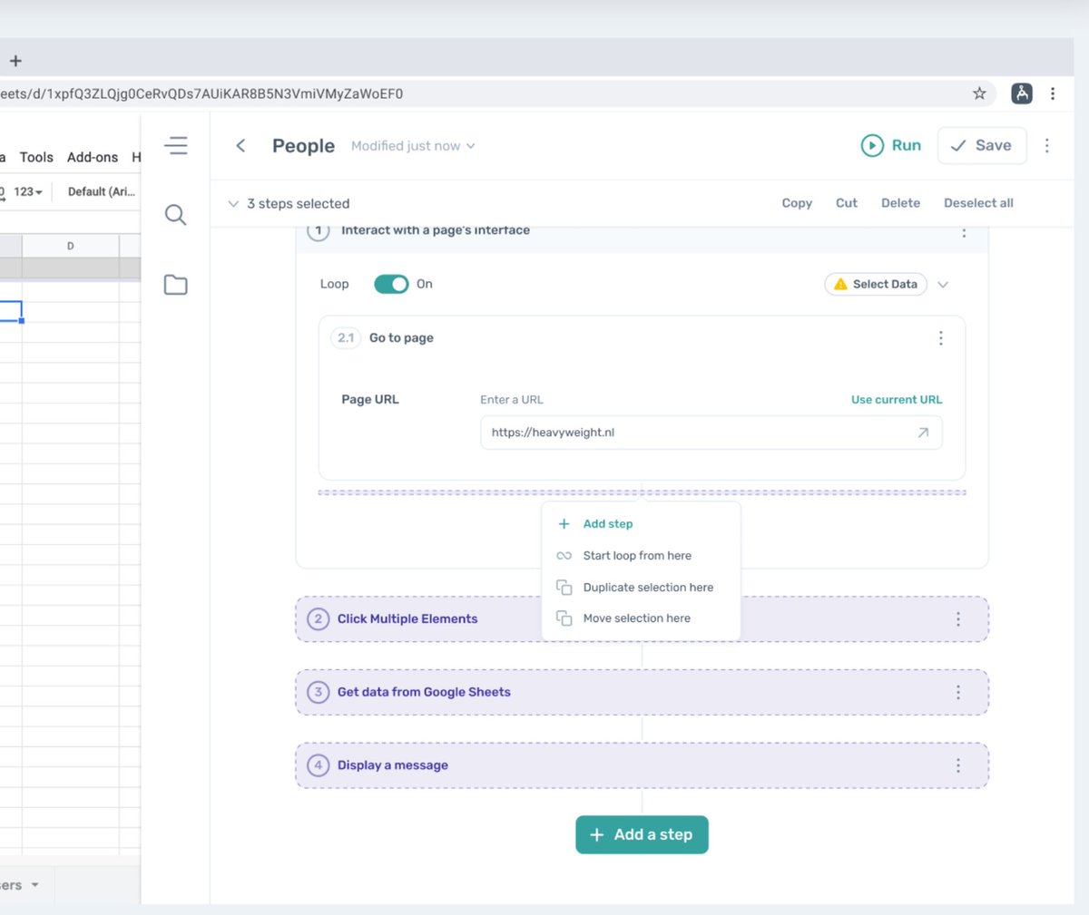 browserbots's tweet photo. 🎁 It is coming Soon! Drag and drop step reordering.
#RPA #browserbots #automate #nocode #uxdesign #bots #browser https://t.co/QoUew8CVcA