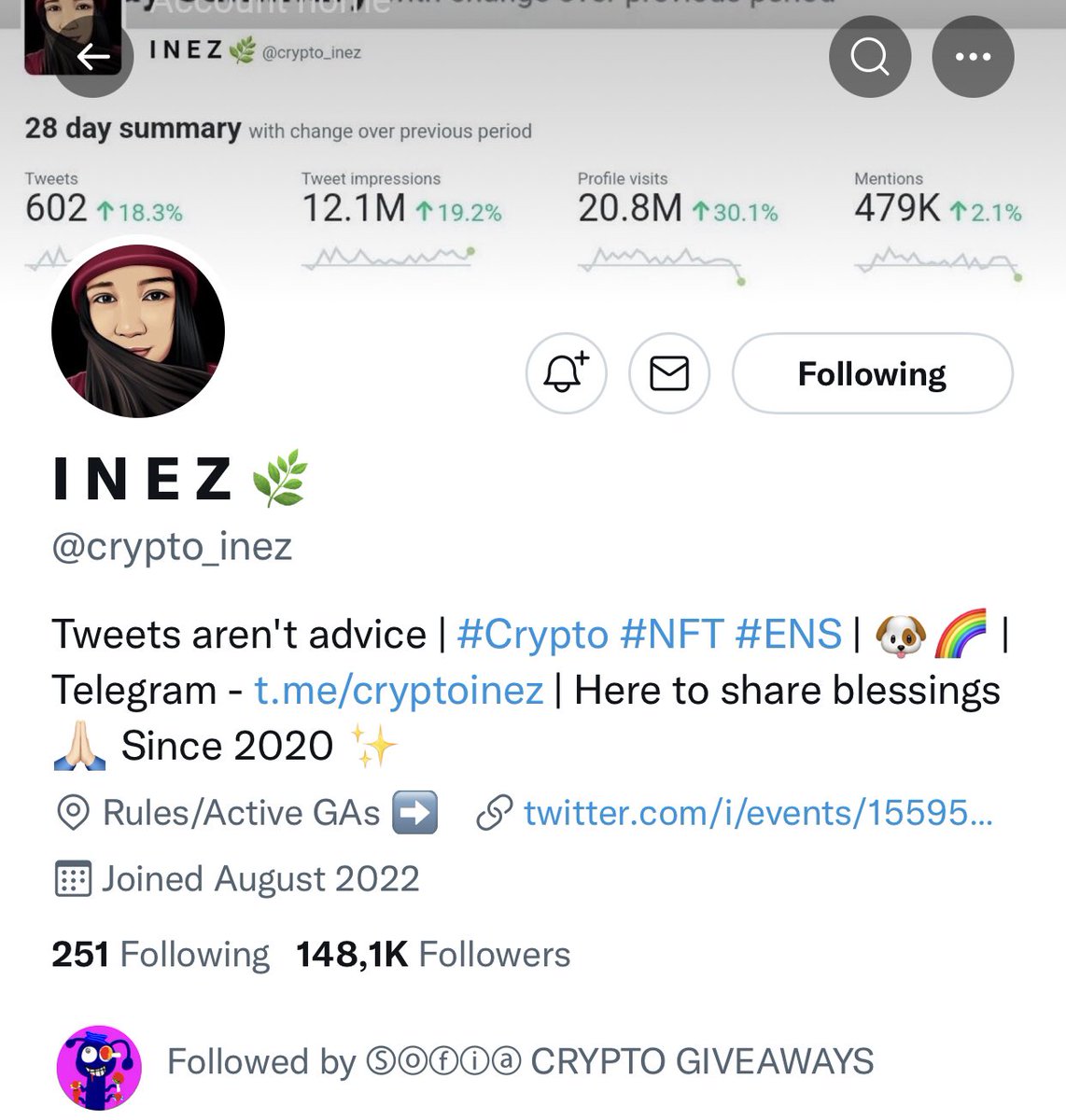 cimoryogurt's tweet photo. @jnsuhflower @sof1azara03 @crypto_inez done. wish me luck🤲🏻 https://t.co/rLGT4Yf7ou