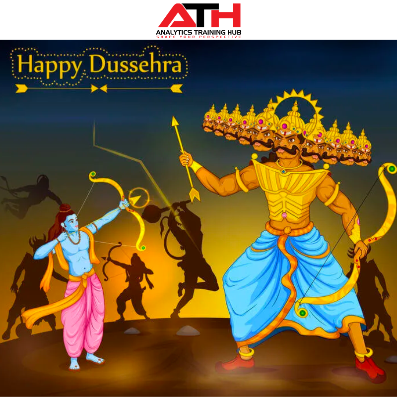 traininghub_hub's tweet photo. Happy Dussehra! 

Let us come together to celebrate the victory of good over evil on this auspicious day.

#happydussehra #dussehra2022 #dussehra #analyticstraininghub https://t.co/jwyVPluSAa