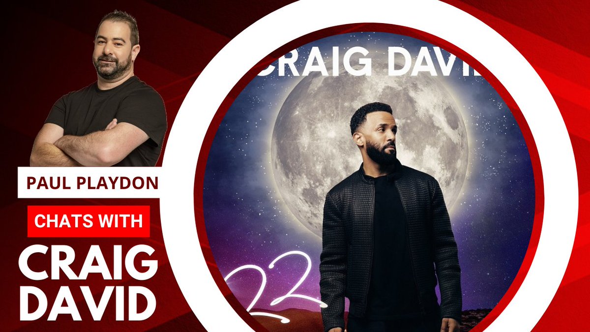 Hey everyone, check out my interview with Craig David Premiering on YouTube at 4pm today.  youtu.be/QYtyzOw0hC4