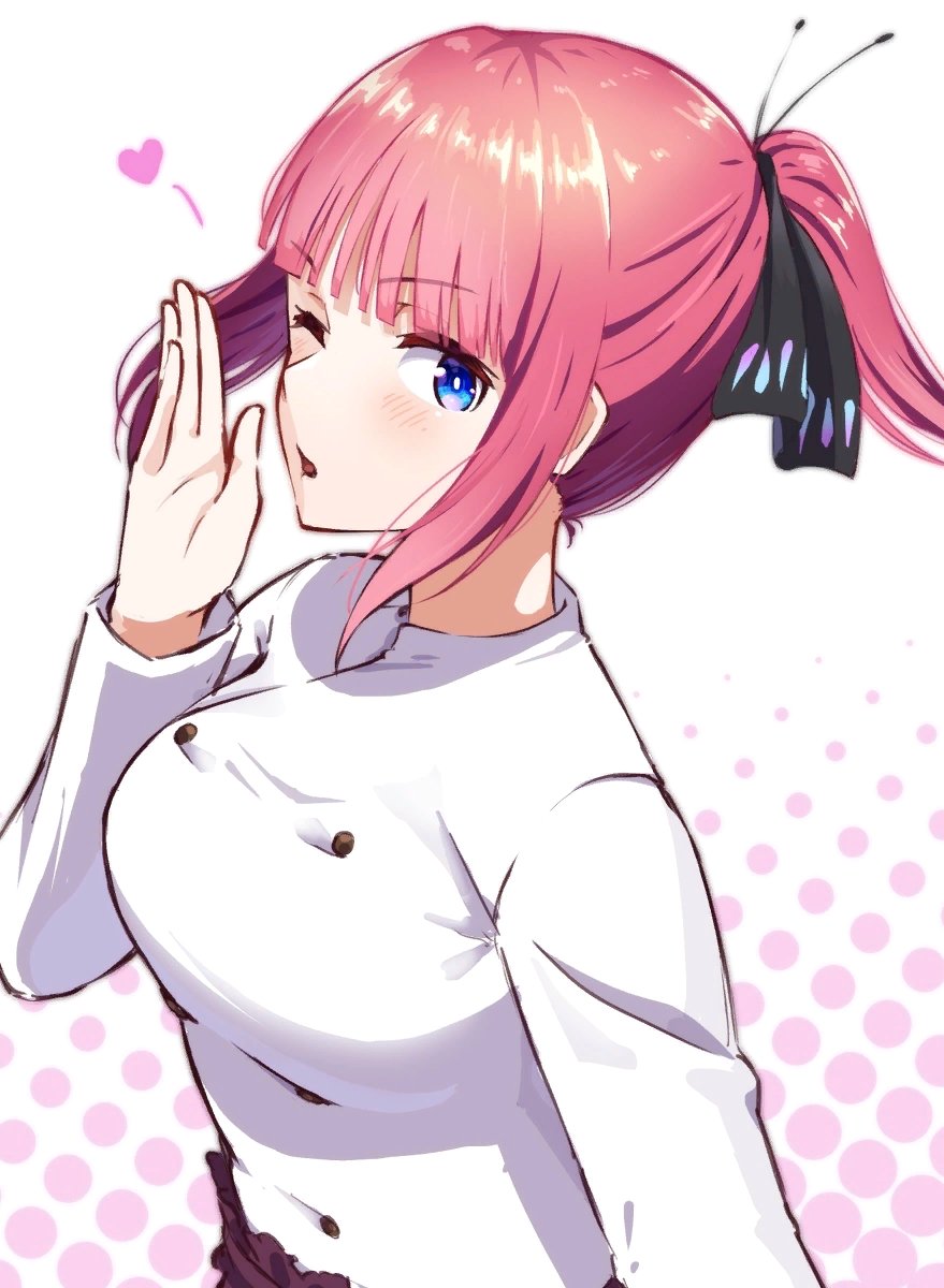 猫タシさんがTwitterに投稿した中野二乃(五等分の花嫁)のイラスト。