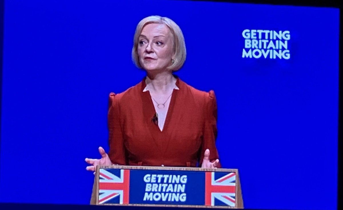 PippaCrerar's tweet photo. Truss lists her political enemies (the “anti-growth coalition”)

Labour
Lib Dems
SNP
Unions
“Vested interests dressed up as think tanks”
Talking heads 
Brexit deniers
Extinction rebellion https://t.co/quk6cWDLqd