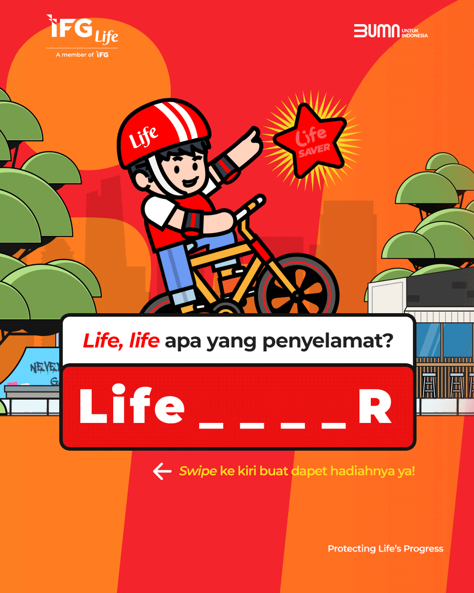 ifglife's tweet photo. If you know, you know...😏

Masa iya udah segampang ini masih belum ketebak juga?🤪 Cusss, buruan kasih tau jawabannya lewat komen dan dapetin hadiah menarik dari #LifeMin!😌

Jangan lupa ikutin persyaratannya yaa~

#IFGLife 
#ProtectingLifesProgress
#LifeSAVER https://t.co/Gz8fkLf0xX
