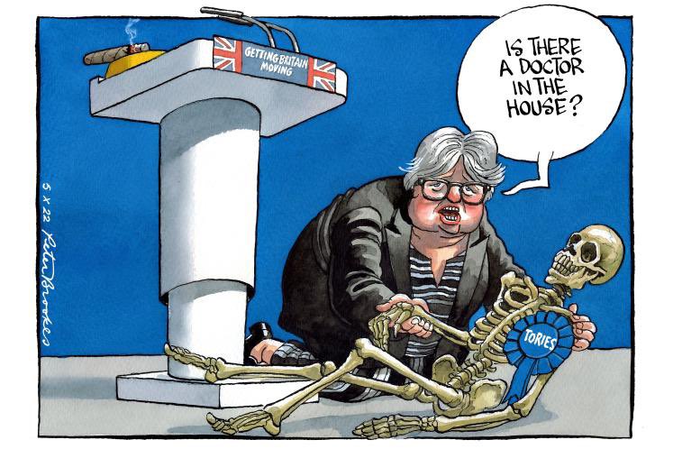 My cartoon Wednesday @TheTimes. Our Health Secretary will sort the problem…. #ToryConference #ThereseCoffey