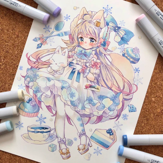#あなたのあお色の作品を見せてください雪のモチーフがすき 