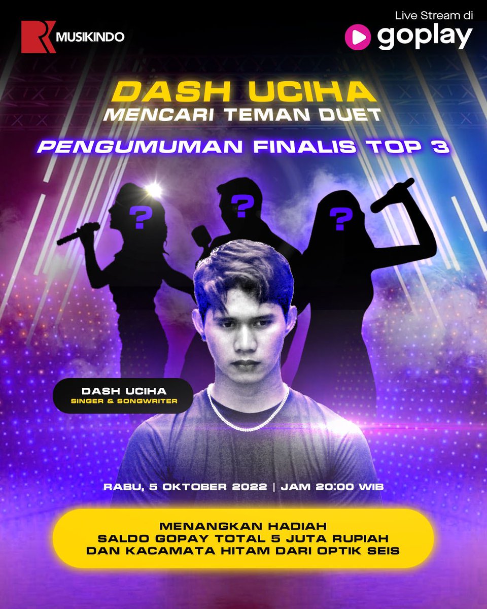 Malam ini jam 8 malam hanya di @GoPlayIndonesia
