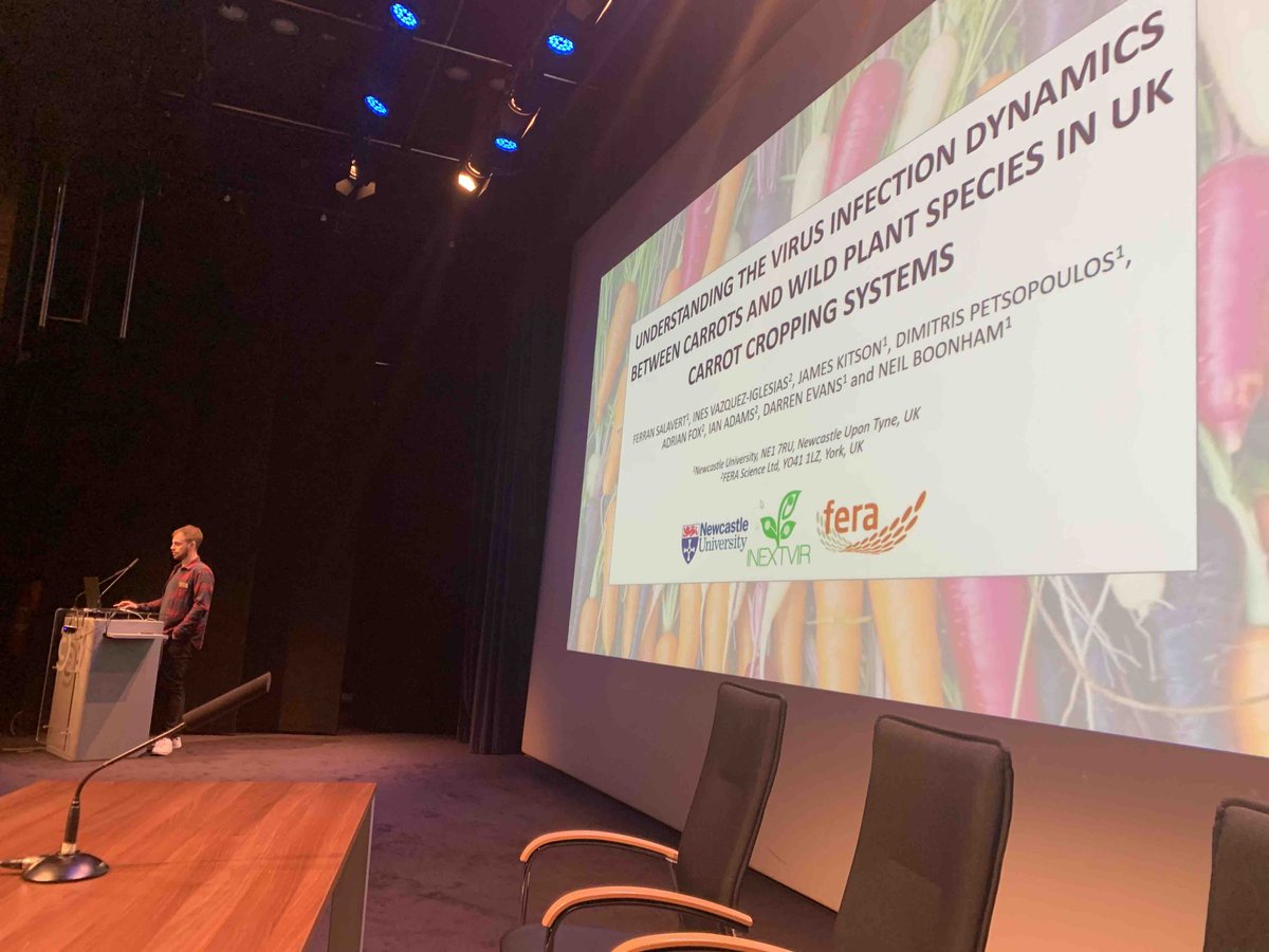 AABiologists's tweet photo. #IAPV22 is a collaboration with the @inextvir project so the schedule has many talks from PhD students, including @FerranSalavert who works on viral infection dynamics between wild plants and 🥕 https://t.co/gO24vKPD4U