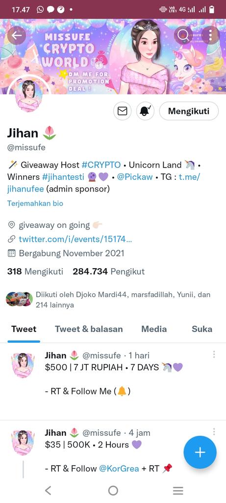 Syifawinner15's tweet photo. @missufe Bismillah https://t.co/W0tHXlDM4a